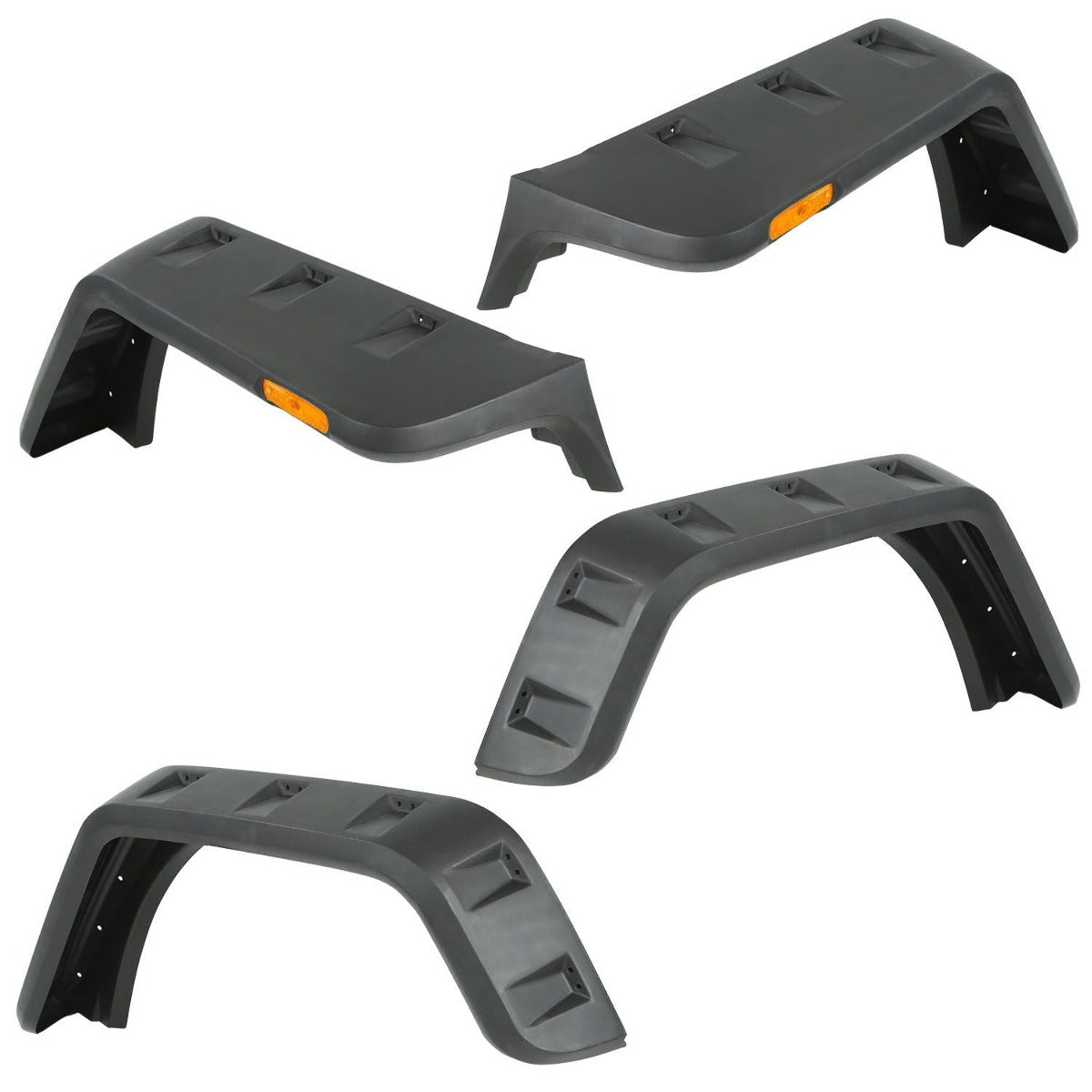Rugged Ridge 11640.26 Hurricane Fender Flare Kit, EU, Smooth