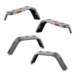 Rugged Ridge 11640.30 Hurricane Fender Flare Kit; Textured Black; 97-06 Jeep Wrangler TJ