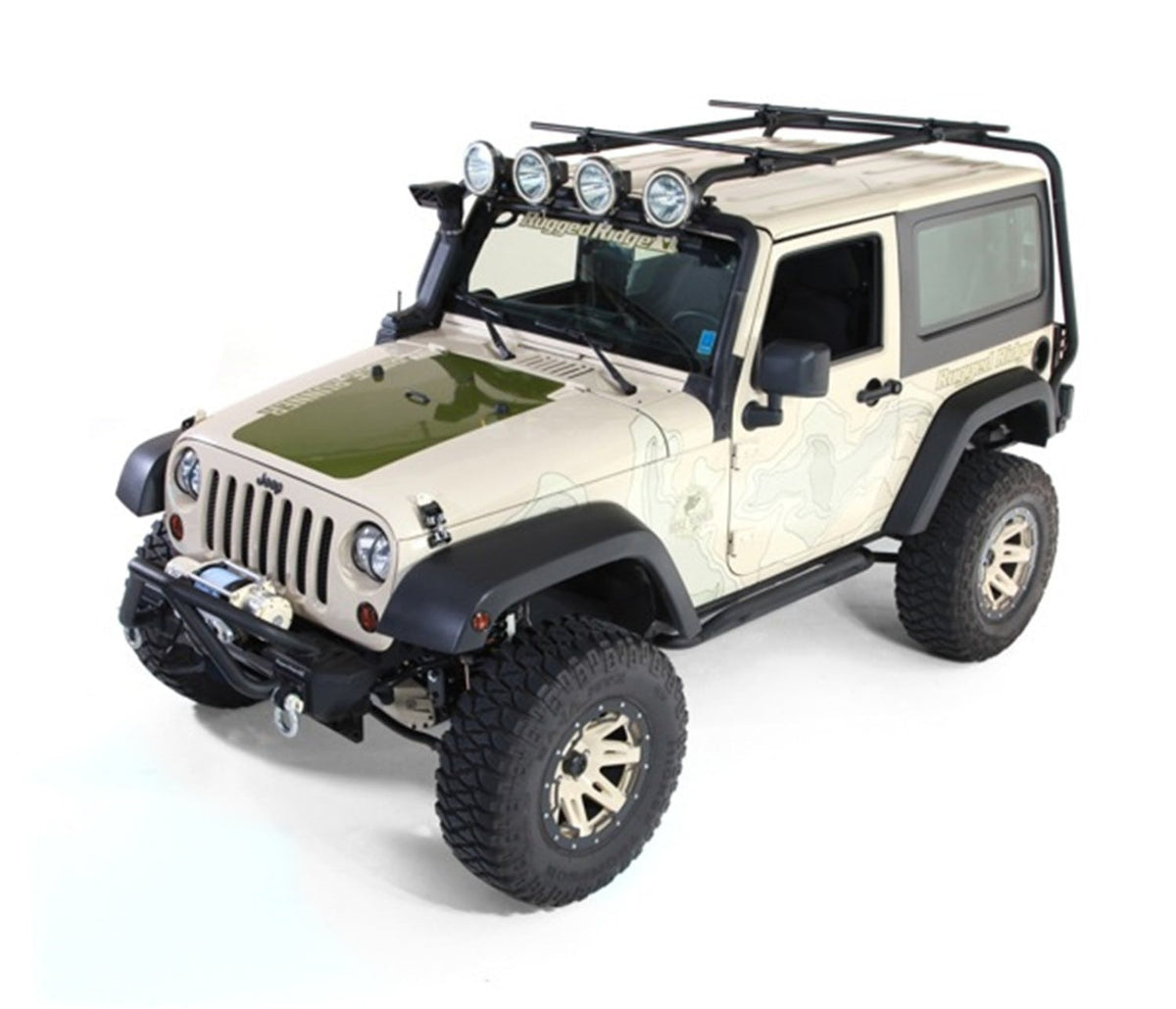 Rugged Ridge 11703.01 Sherpa Roof Rack, 2 Door