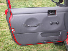 Rugged Ridge 11826.01 Door Pull Straps; Black; 97-06 Jeep Wrangler TJ
