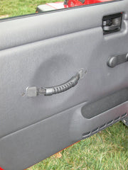 Rugged Ridge 11826.01 Door Pull Straps; Black; 97-06 Jeep Wrangler TJ