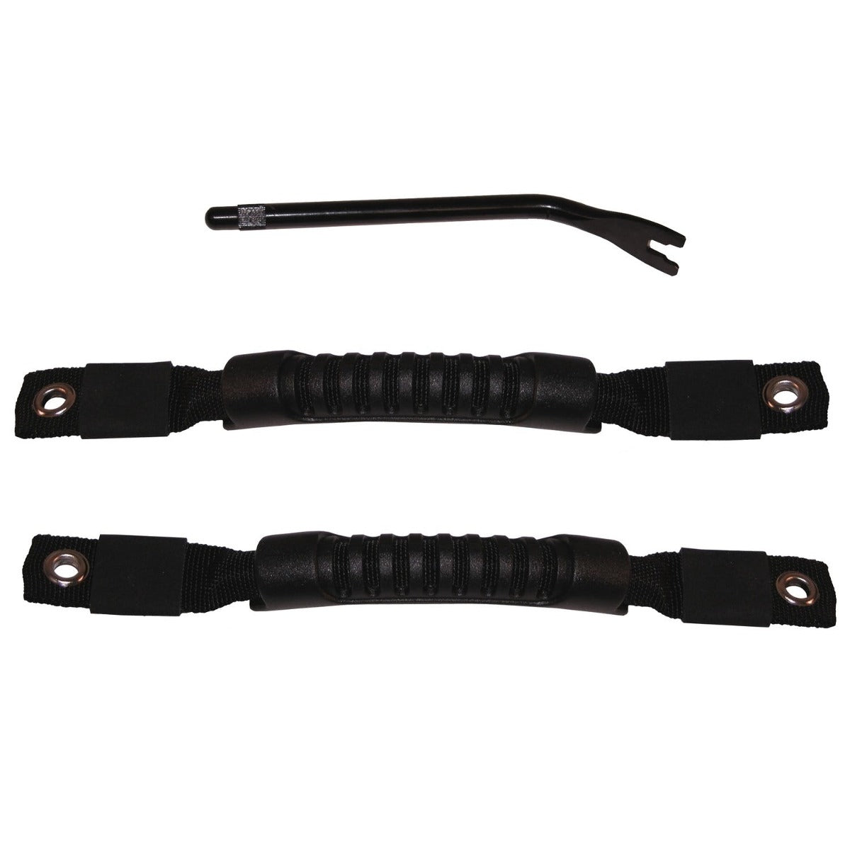 Rugged Ridge 11826.01 Door Pull Straps; Black; 97-06 Jeep Wrangler TJ