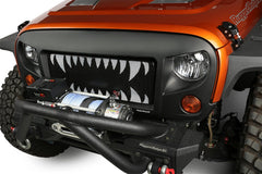 Rugged Ridge 12034.24 Spartan Grille Insert; Land Shark; 07-17 Jeep Wrangler JK