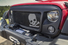 Rugged Ridge 12034.33 Spartan Grille Kit; Skull; 07-17 Jeep Wrangler JK