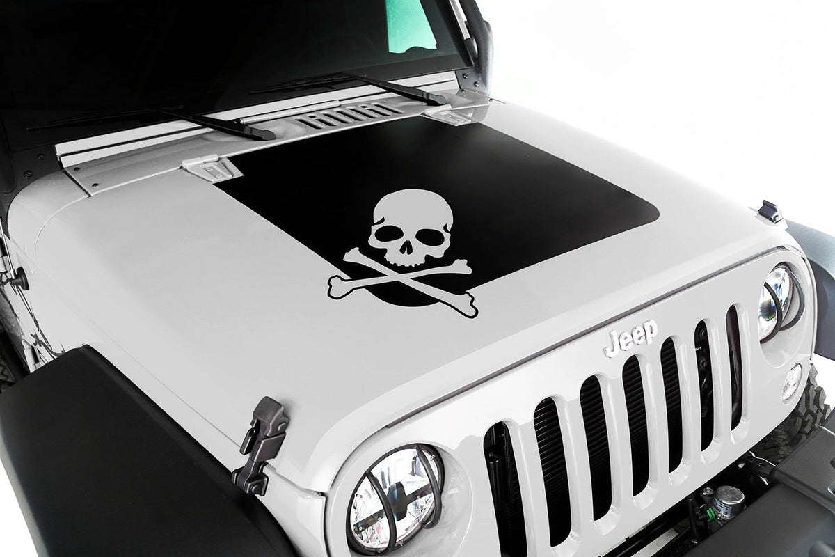Rugged Ridge 12300.13 Hood Decal, Skull