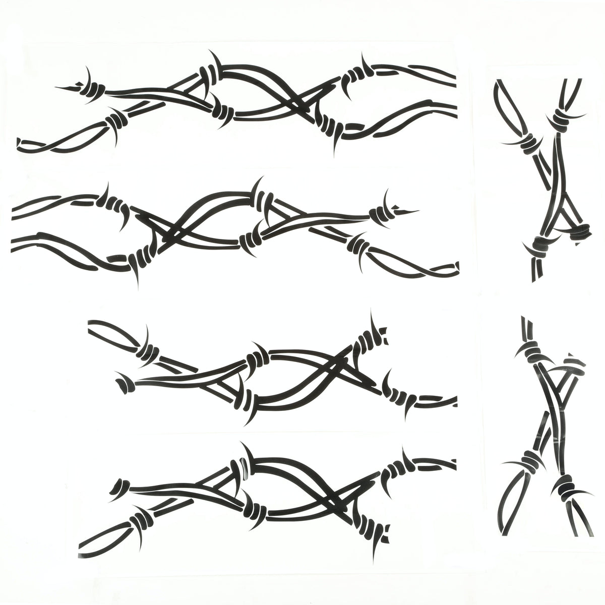 Rugged Ridge 12300.32 Side Decals; Pair; Barbed Wire; 07-17 Jeep Wrangler JK