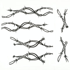 Rugged Ridge 12300.32 Side Decals; Pair; Barbed Wire; 07-17 Jeep Wrangler JK