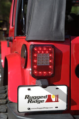 Rugged Ridge 12403.88 LED Tail Light Set, Smoke