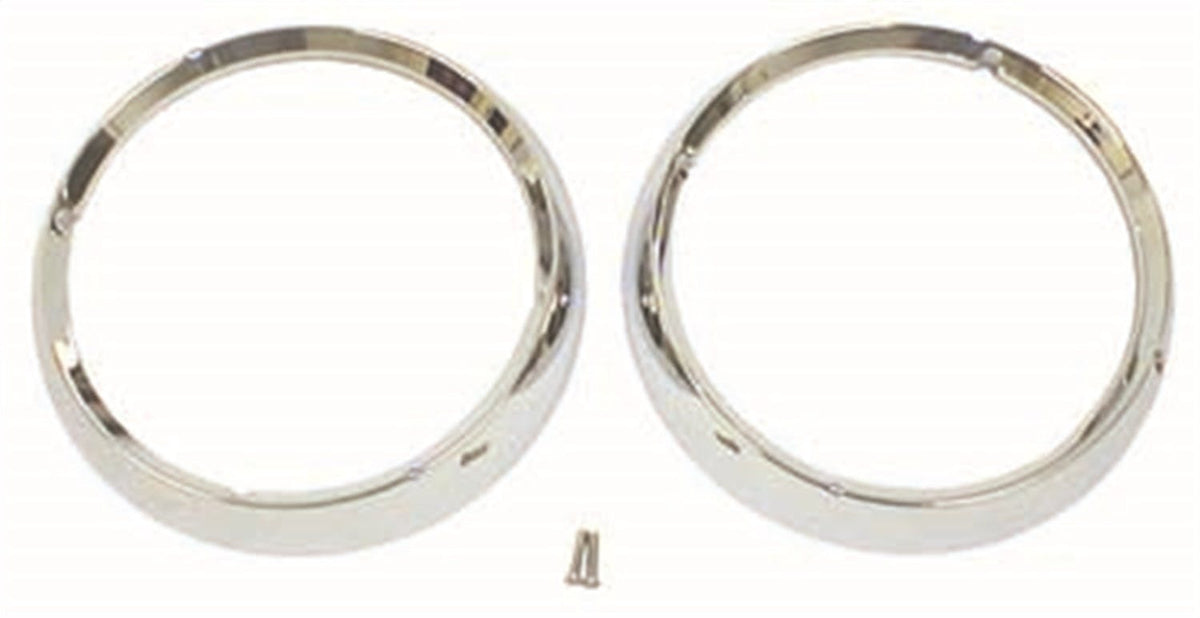 Omix-ADA 12419.04 Headlight Bezel Set, Chrome