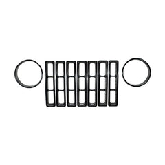 Rugged Ridge 12419.23 Black Headlight Bezels; 97-06 Jeep Wrangler TJ
