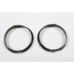 Rugged Ridge 12419.23 Black Headlight Bezels; 97-06 Jeep Wrangler TJ
