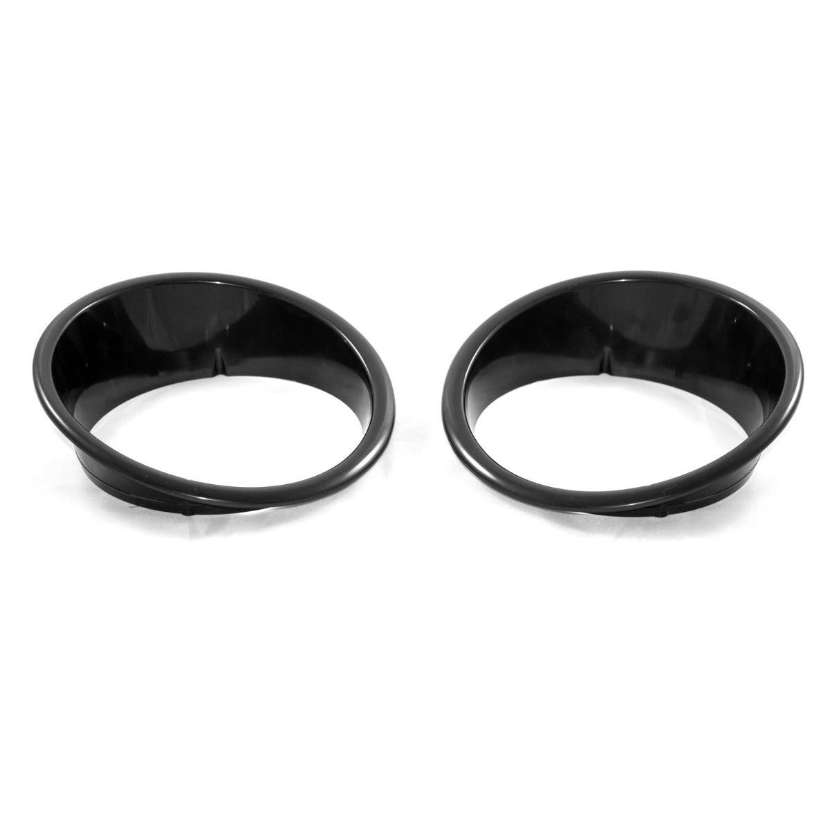 Rugged Ridge 12419.25 Headlight Bezels; Black; 07-17 Jeep Wrangler JK