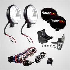 Rugged Ridge 12495.06 Windshield Light Mount Kit; 97-06 Jeep Wrangler TJ