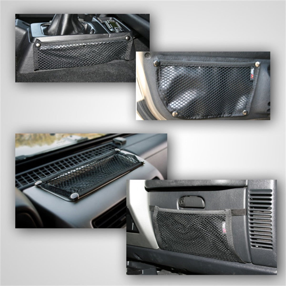 Rugged Ridge 12495.11 Interior Mesh Storage Kit; 97-06 Jeep Wrangler TJ