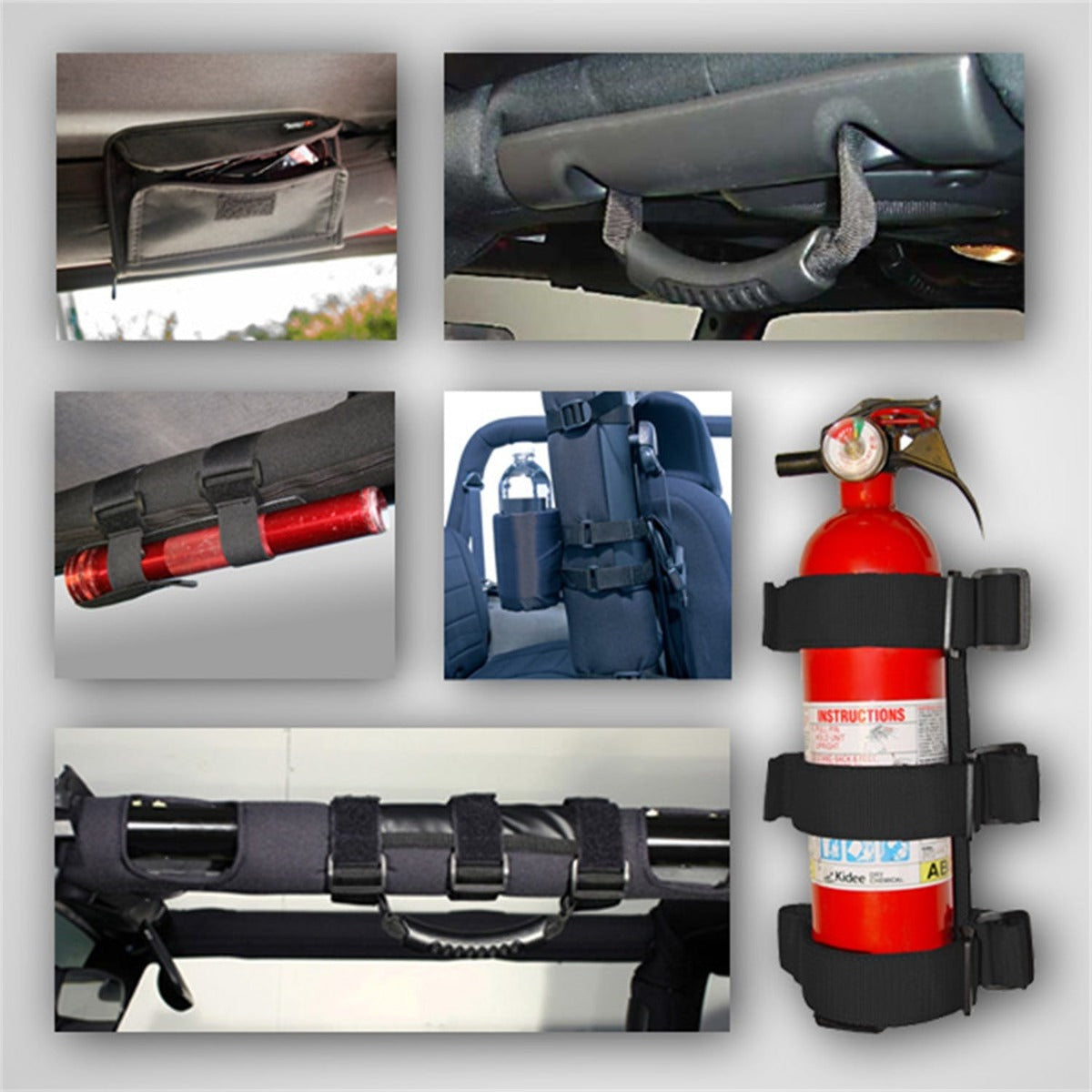 Rugged Ridge 12496.01 Interior Sport Bar Accessory Kit; 07-17 Jeep Wrangler JK