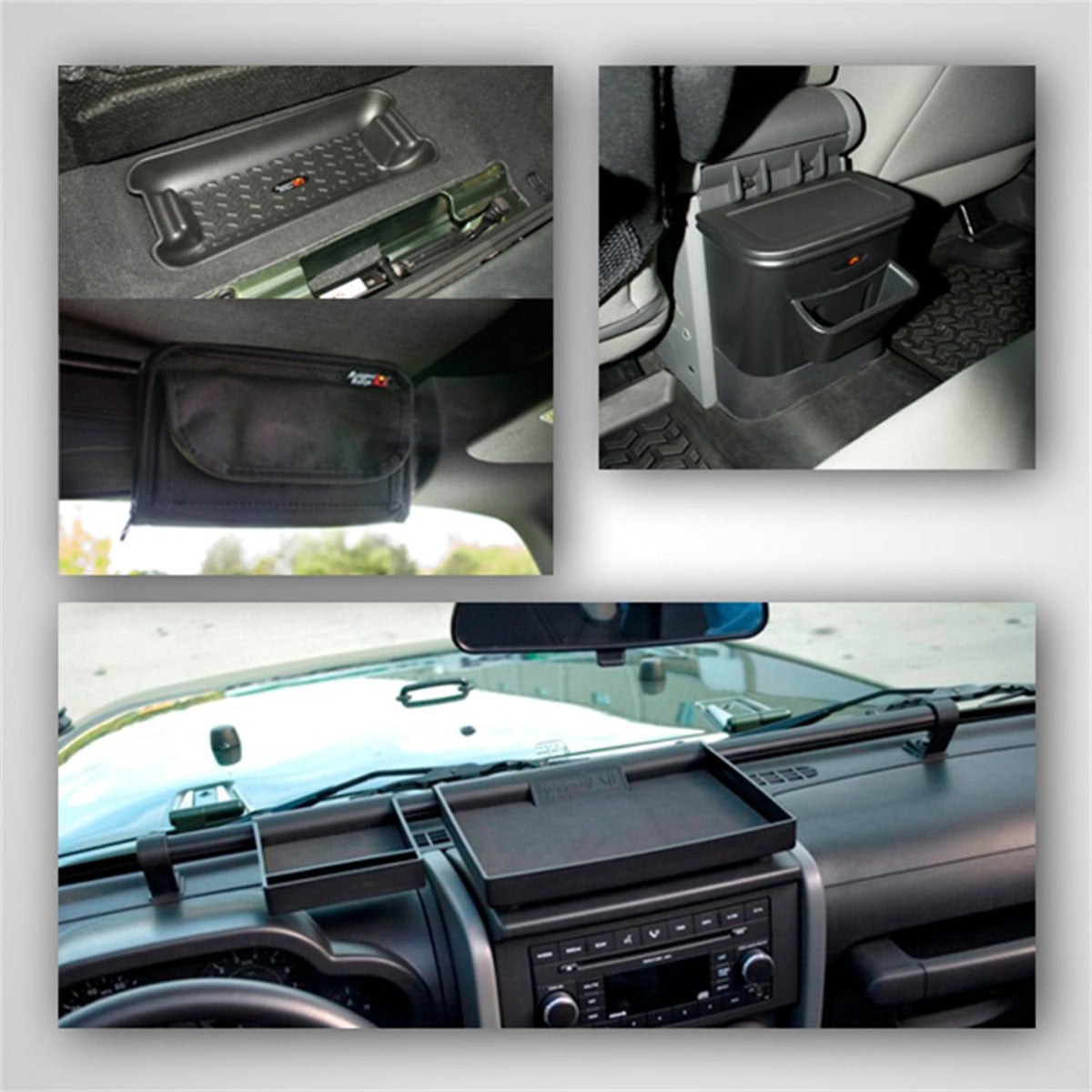 Rugged Ridge 12496.16 Interior Storage Kit; 07-10 Jeep Wrangler JK