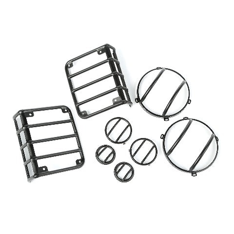 Rugged Ridge 12496.32 8 Piece Euro Guard Kit, Textured Black