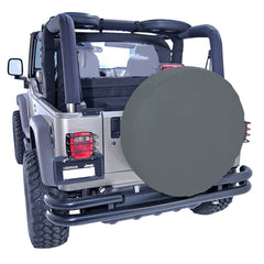 Rugged Ridge 12801.15 27-29 Inch Tire Cover; Black Denim