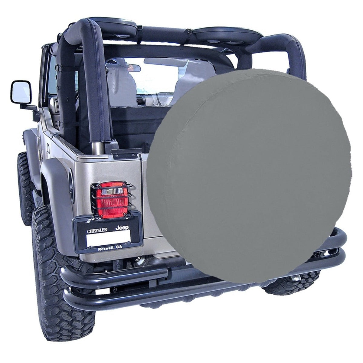 Rugged Ridge 12804.09 35-36 Inch Tire Cover; Gray