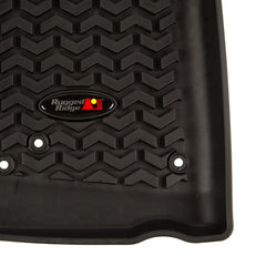 Rugged Ridge 12920.01 Front Floor Liners, Black