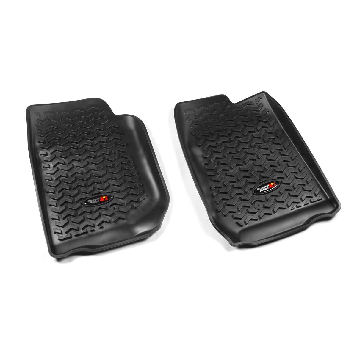 Rugged Ridge 12920.01 Front Floor Liners, Black