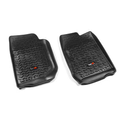 Rugged Ridge 12920.01 Front Floor Liners, Black