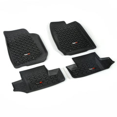 Rugged Ridge 12987.03 Floor Liners; Kit; Black; 2-Door; 07-17 Jeep Wrangler JK