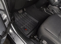 Rugged Ridge 12987.05 Floor Liner Kit, Front/Rear, Black