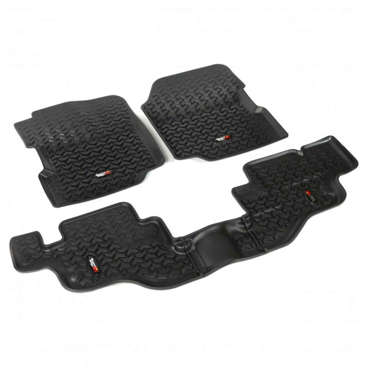 Rugged Ridge 12987.09 Floor Liners; Kit; Black; 76-95 Jeep CJ/Wrangler YJ