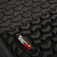 Rugged Ridge 12987.43 Floor Liner Kit, Black, Front and Rear, 18-19 Jeep Wrangler JL, 2 Door