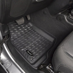 Rugged Ridge 12987.44 Floor Liner Kit, Front and Rear; Black