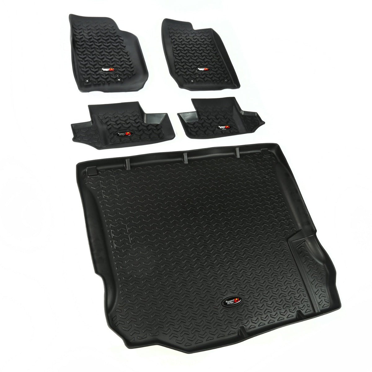 Rugged Ridge 12988.03 Floor Liners; Kit; Black; 2-Door; 11-17 Jeep Wrangler JK
