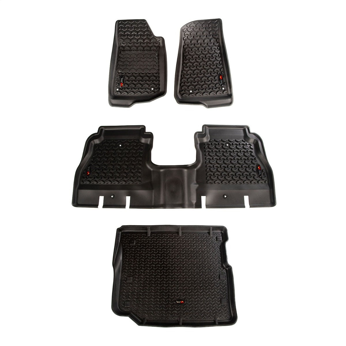 Rugged Ridge 12988.05 Floor Liner Kit, Front/Rear/Cargo