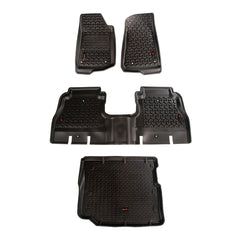 Rugged Ridge 12988.05 Floor Liner Kit, Front/Rear/Cargo