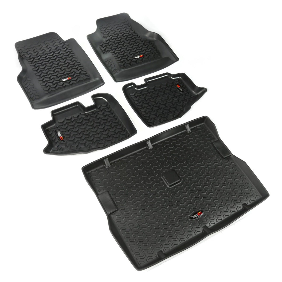 Rugged Ridge 12988.10 Floor Liners Kit, Black