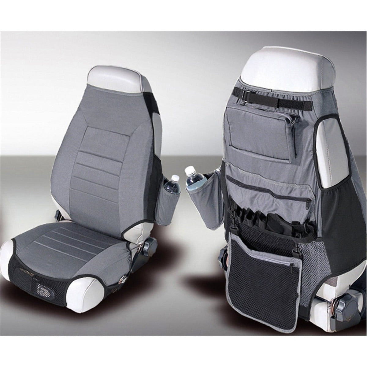 Rugged Ridge 13235.09 Fabric Seat Protectors; Gray; 76-06 Jeep CJ/Wrangler YJ/TJ