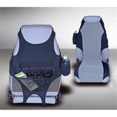 Rugged Ridge 13235.19 Fabric Seat Protectors; Black/Gray; 76-06 Jeep CJ/Wrangler YJ/TJ