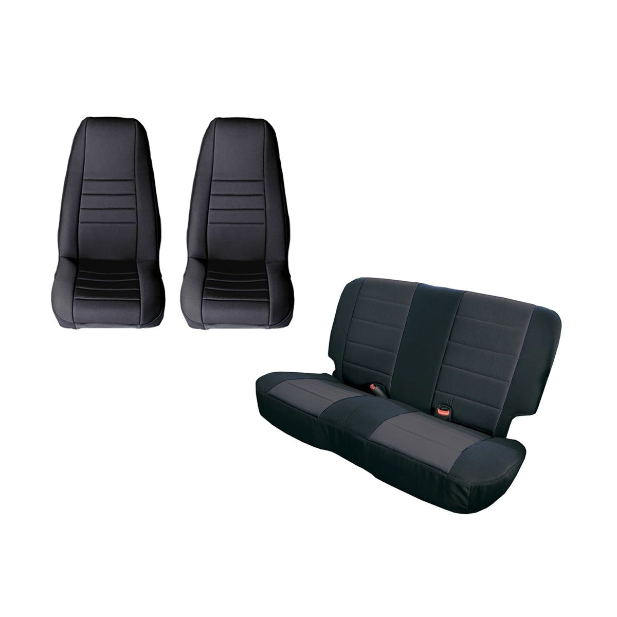 Rugged Ridge 13290.01 Seat Cover Kit, Black