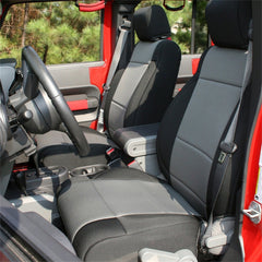 Rugged Ridge 13295.09 Seat Cover Kit, Black/Gray