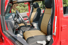 Rugged Ridge 13297.04 Seat Cover Kit, Black/Tan