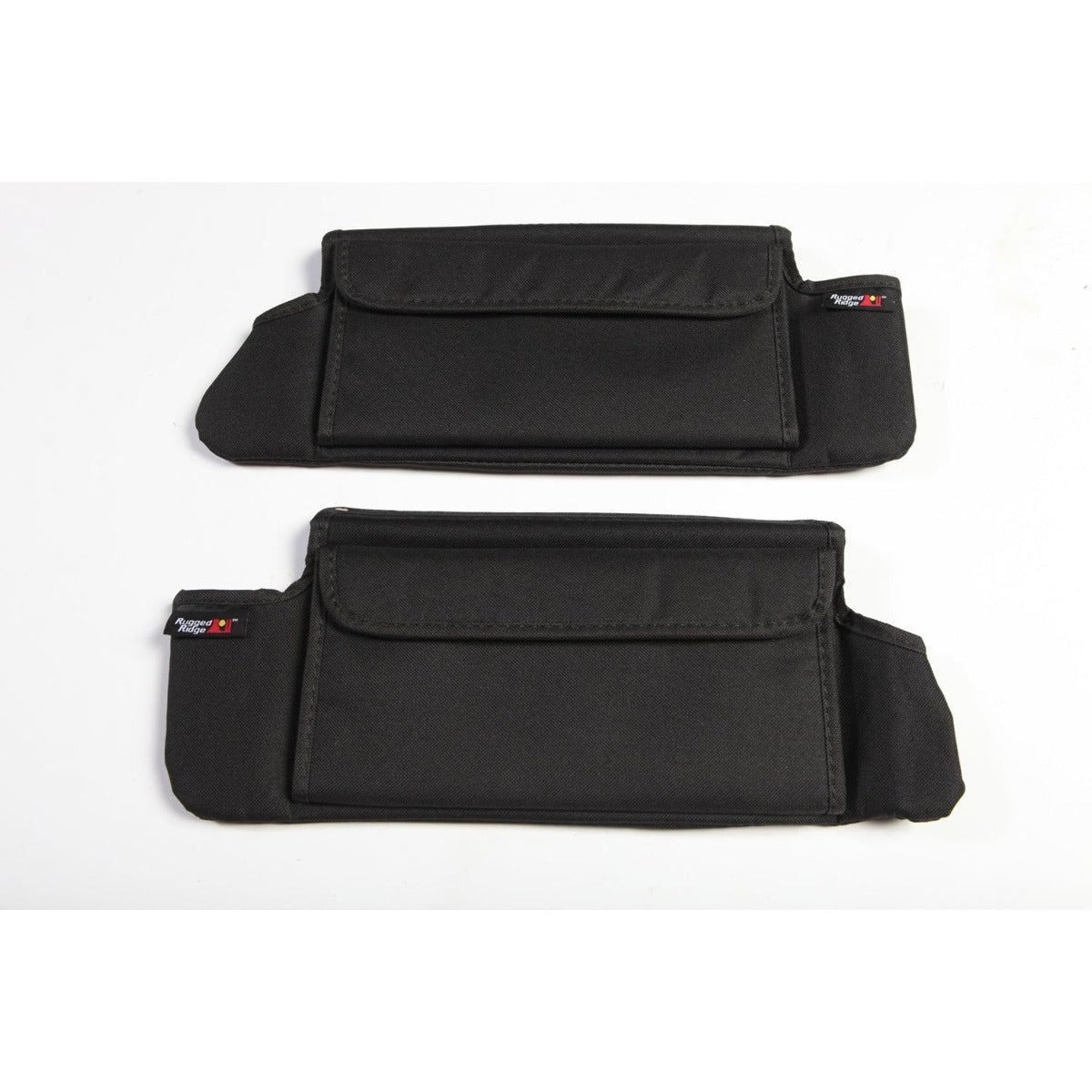 Rugged Ridge 13305.07 Sun Visor Organizers; Black; 07-09 Jeep Wrangler JK