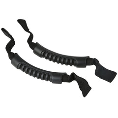 Rugged Ridge 13305.10 Front Headrest Grab Handles; Black; 07-17 Jeep Wrangler JK