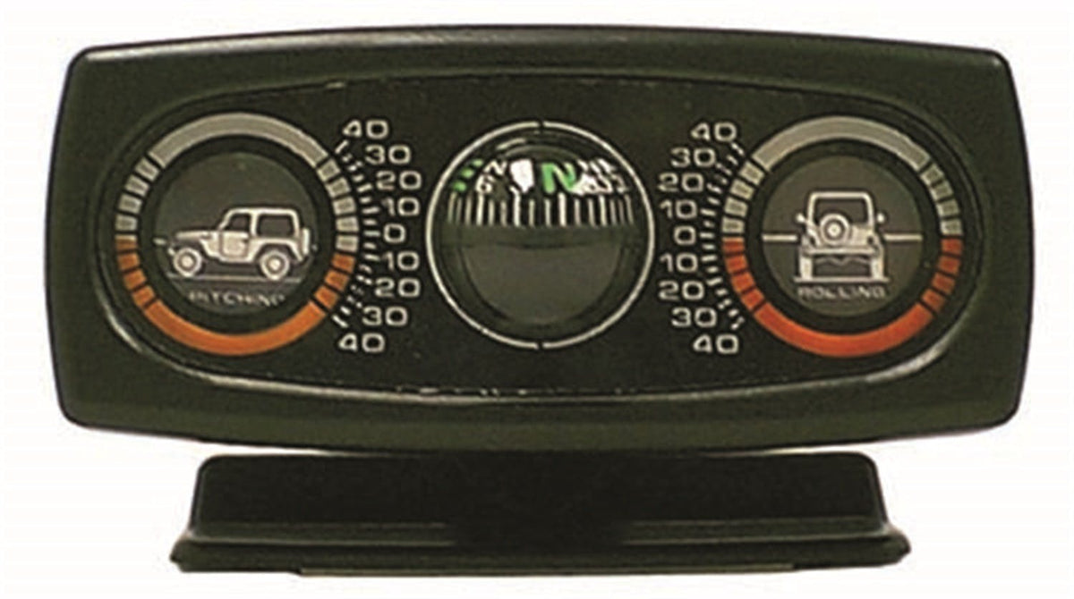 Rugged Ridge 13309.01 Clinometer with Compass; Universal