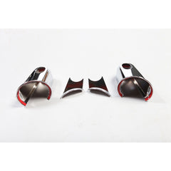 Rugged Ridge 13311.02 Mirror Arm Covers, Chrome