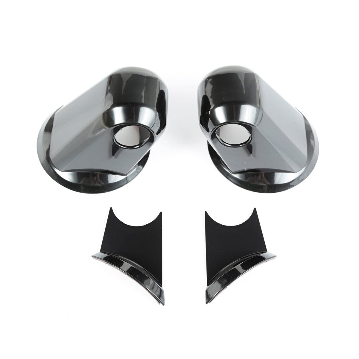 Rugged Ridge 13311.05 Mirror Arm Covers; Black; Paintable; 07-17 Jeep Wrangler JK/JKU