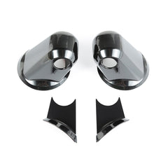 Rugged Ridge 13311.05 Mirror Arm Covers; Black; Paintable; 07-17 Jeep Wrangler JK/JKU