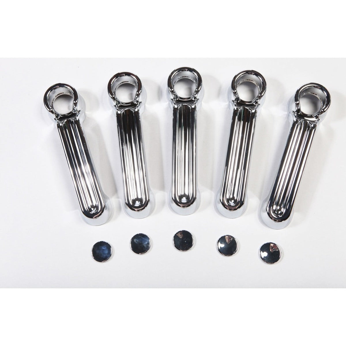 Rugged Ridge 13311.12 Door Handle Cover Kit; Chrome; 07-17 Jeep Wrangler JKU