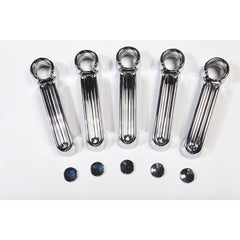 Rugged Ridge 13311.12 Door Handle Cover Kit; Chrome; 07-17 Jeep Wrangler JKU