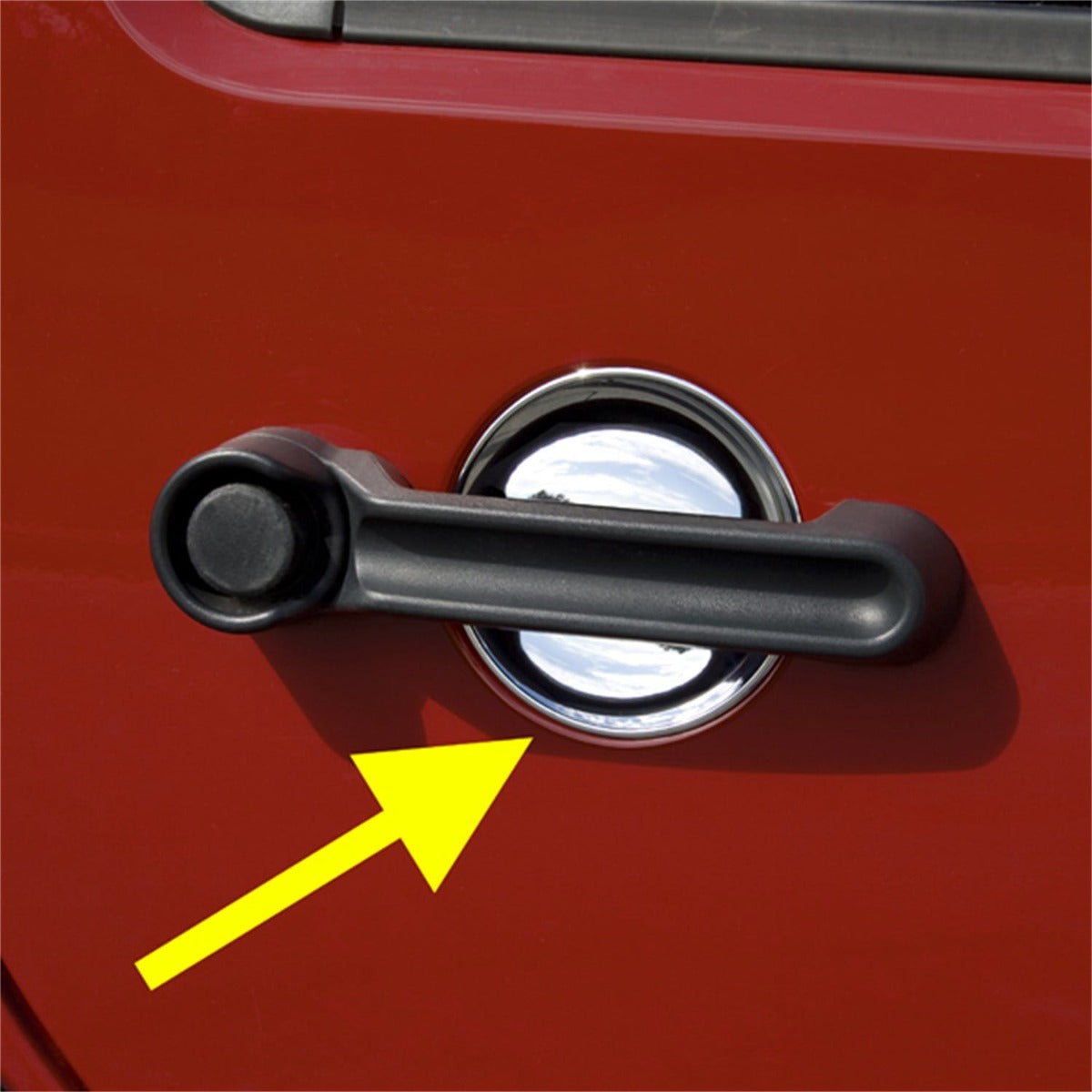 Rugged Ridge 13311.15 Door Handle Recess Guards; Chrome; 07-17 Jeep Wrangler JK