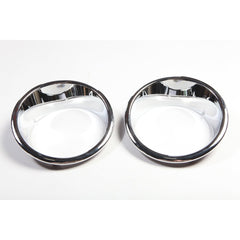 Rugged Ridge 13311.20 Headlight Bezels; Chrome; 07-17 Jeep Wrangler JK